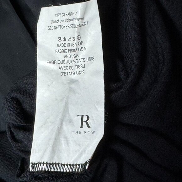 THE ROW black long sleeve midi dress womens size XS Cashmere sleeves - Picture 7 of 8
